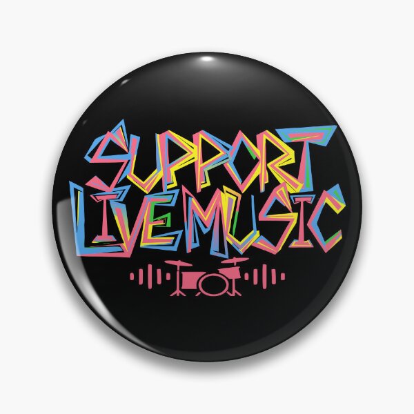 Item preview, Support Live Music, Musicians Concertgoers Music Lovers designed and sold by Colorfulman.