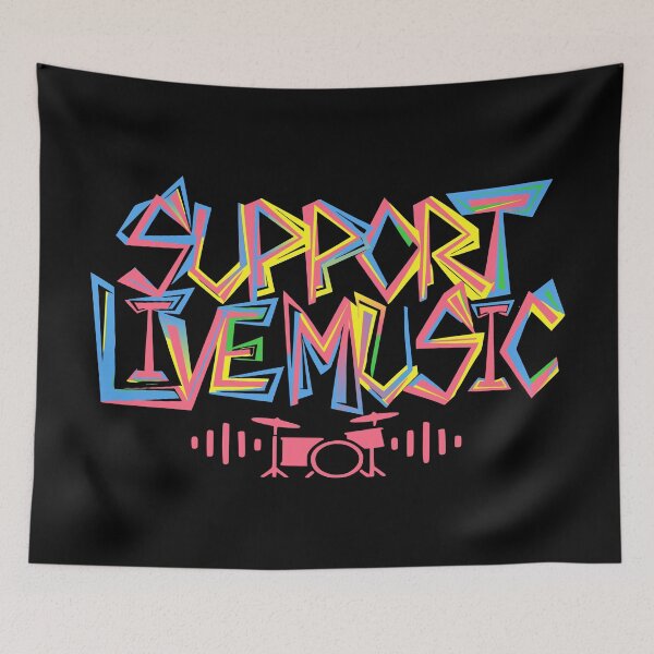 Item preview, Support Live Music, Musicians Concertgoers Music Lovers designed and sold by Colorfulman.
