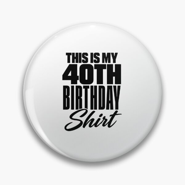 Artikelvorschau, Feier zum 40. Geburtstag im Retro-Typografie-Stil entworfen und verkauft von anapldv.