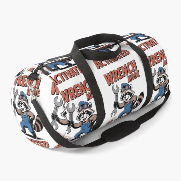 Item preview, Wrench Mode Activated Funny Mechanic Raccoon Handy Garage Gift designed and sold by jkrphoto.
