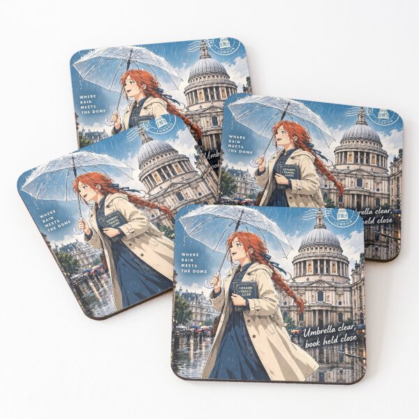Item preview, United Kingdom — St. Paul's Cathedral — A Rainy London Walk Beneath the Historic Dome designed and sold by DibujandoPorfa.