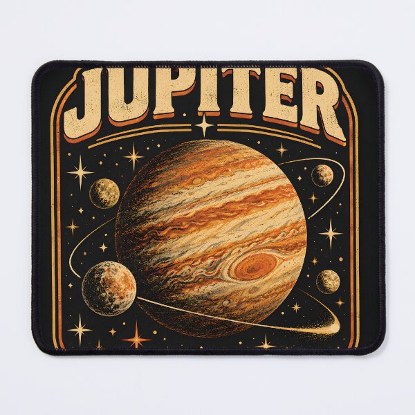 Item preview, Jupiter Retro Space Vintage Astronomy Solar System Planet Design designed and sold by suthee navakul.