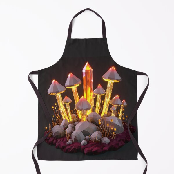 Item preview, Crystal Mushroom Forest, 3d Render, Rich Burgundy designed and sold by Checho30.