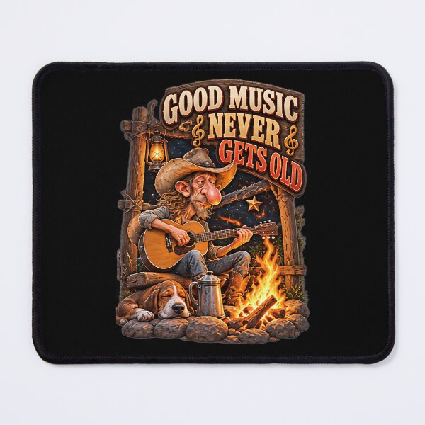 Item preview, Good Music Never Gets Old Cowboy Guitar Design designed and sold by Wilcox PhotoArt.
