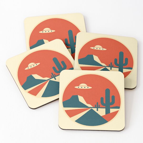 Item preview, Retro UFO – Desert Highway designed and sold by mellow-koko.
