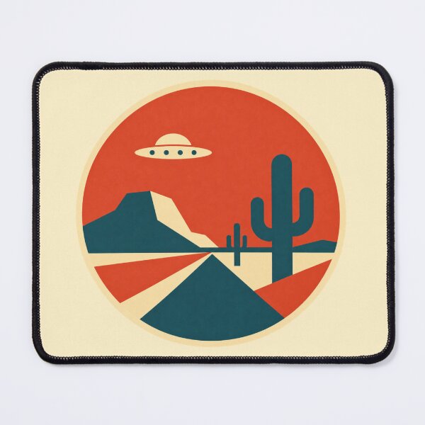 Item preview, Retro UFO – Desert Highway designed and sold by mellow-koko.