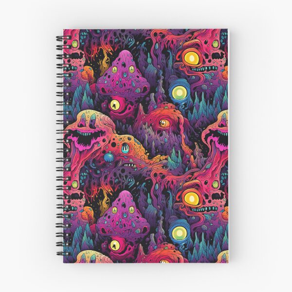 Item preview, Psychedelic Monster Repeat Pattern Colorful Creepy Halloween Creature designed and sold by JRRTs.