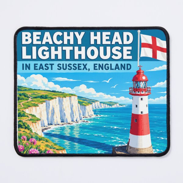 Item preview, Beachy Head Lighthouse In East Sussex, England - Travel Art designed and sold by HaydenMillepied.