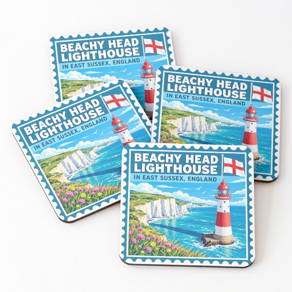 Item preview, Beachy Head Lighthouse In East Sussex, England - Travel Art designed and sold by HaydenMillepied.