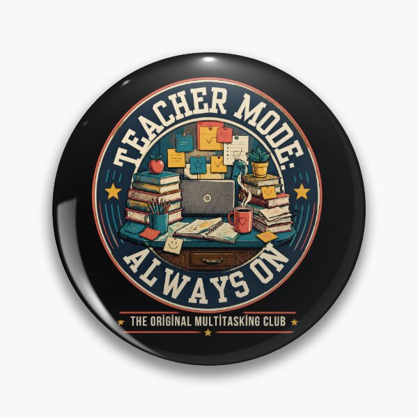 Item preview, Teacher Mode Always On Multitasking Funny designed and sold by Mnyusshop.
