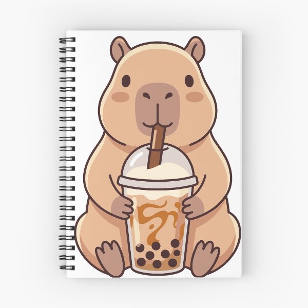Item preview, Capybara Hugging Boba Milk Tea Cup designed and sold by Ranpict.