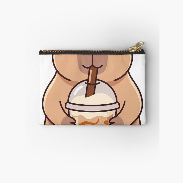 Item preview, Capybara Hugging Boba Milk Tea Cup designed and sold by Ranpict.