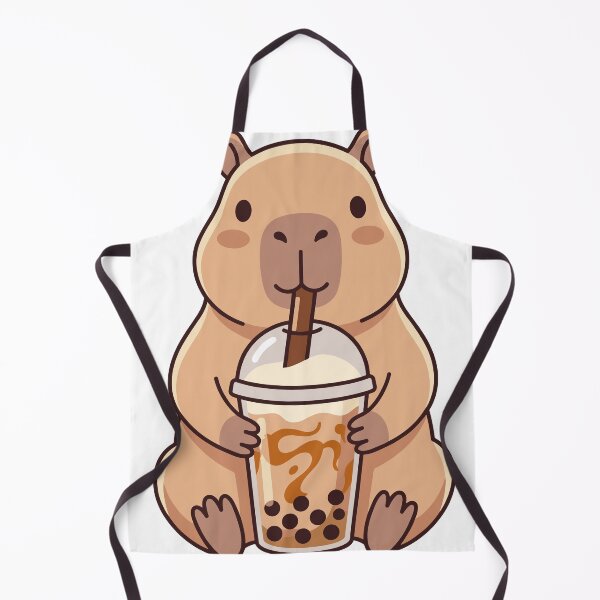 Item preview, Capybara Hugging Boba Milk Tea Cup designed and sold by Ranpict.