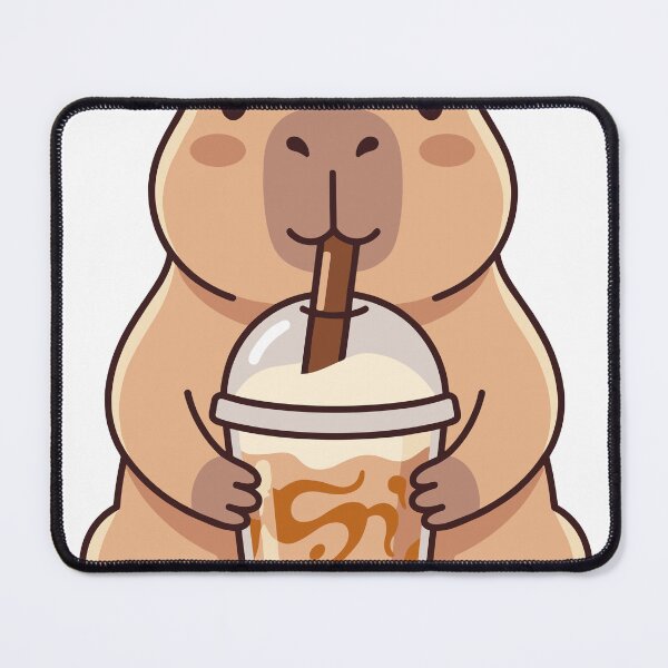 Item preview, Capybara Hugging Boba Milk Tea Cup designed and sold by Ranpict.