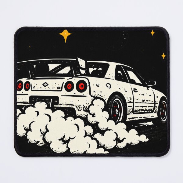 Item preview, white car at night designed and sold by ADUO .