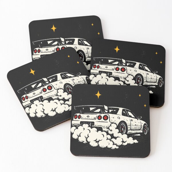 Item preview, white car at night designed and sold by davide23-.