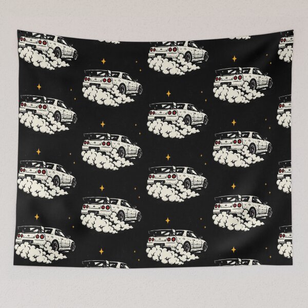 Item preview, white car at night designed and sold by ADUO .