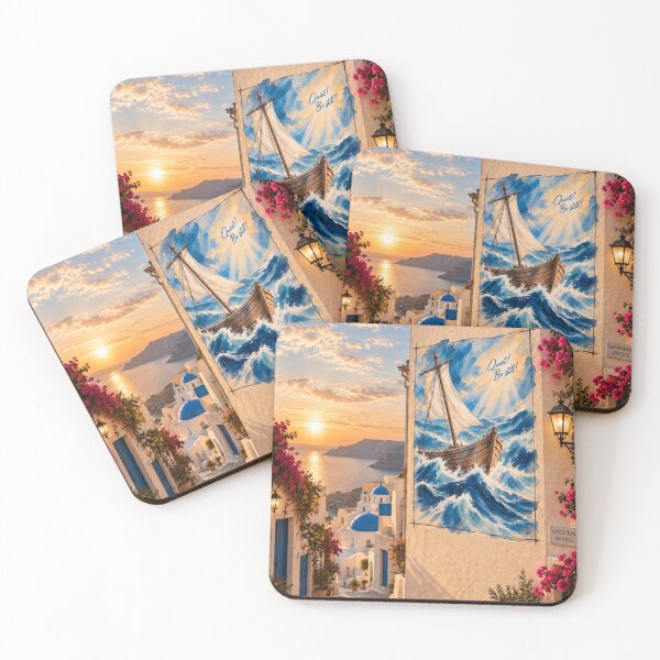 Item preview, MIRACLE IN SANTORINI — Peace in the Storm designed and sold by MIRACLE VISION.