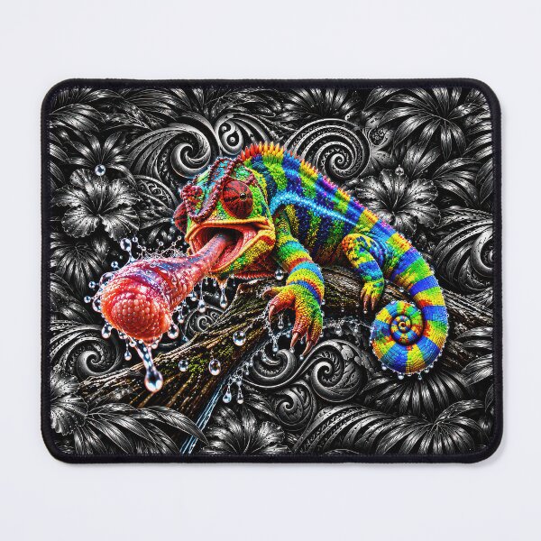 Item preview, Rainbow Chameleon – Polynesian Tropical Reptile Art designed and sold by artistwill.