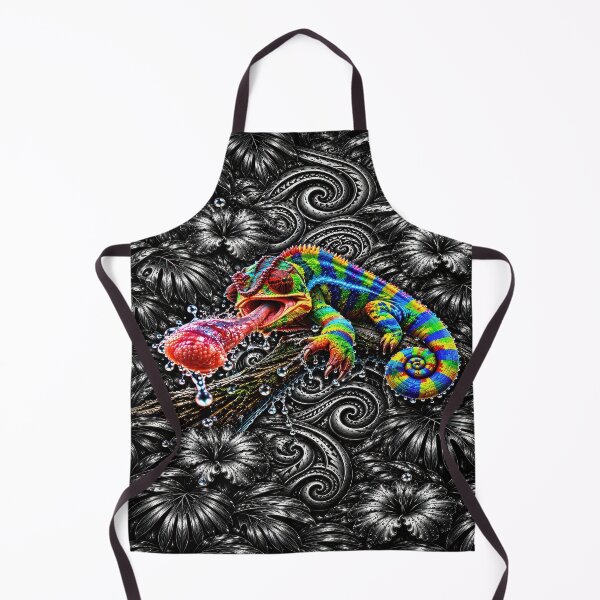 Item preview, Rainbow Chameleon – Polynesian Tropical Reptile Art designed and sold by artistwill.