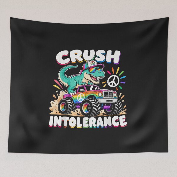 Item preview, Crush Intolerance Monster Truck Dinosaur Tolerance Awareness Kids designed and sold by abig-eiyana.