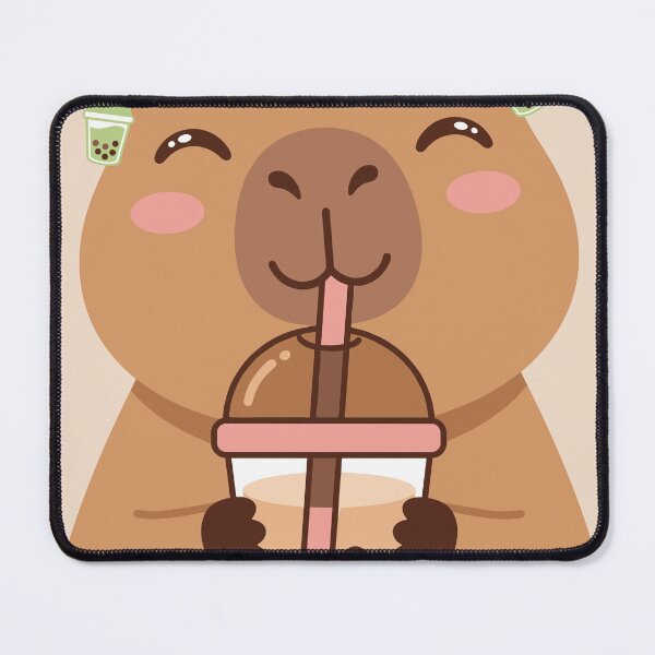 Item preview, Capybara Face Close Up Boba Tea designed and sold by Ranpict.