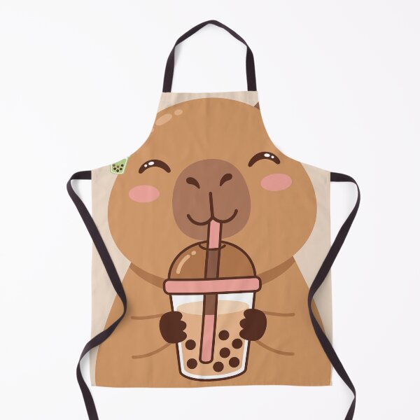 Item preview, Capybara Face Close Up Boba Tea designed and sold by Ranpict.