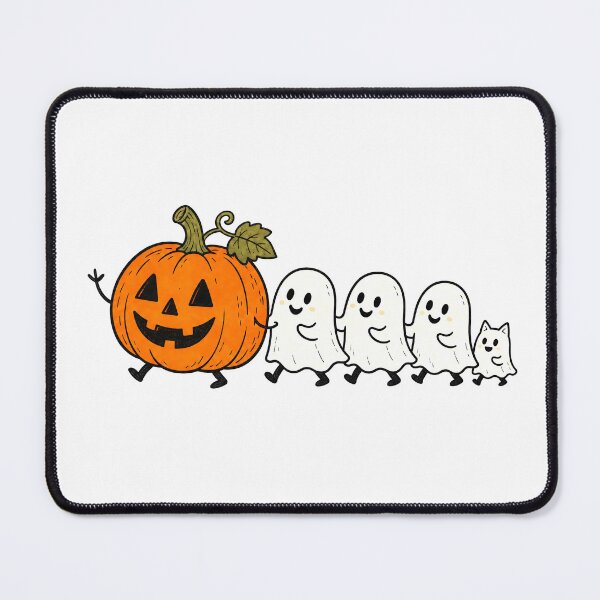 Item preview, Cute Ghost Parade Halloween Cat Design designed and sold by VibePrintsHub.