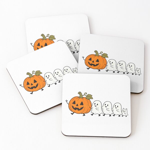 Item preview, Cute Ghost Parade Halloween Cat Design designed and sold by VibePrintsHub.