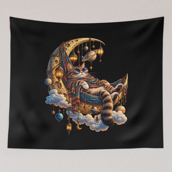 Item preview, COSMIC CAT HAMMOCK designed and sold by Kicor.