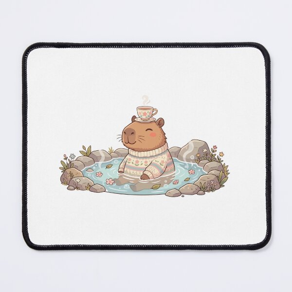 Item preview, Capybara Drinking Tea Cozy Cottagecore Cute Animal designed and sold by Arc2020.