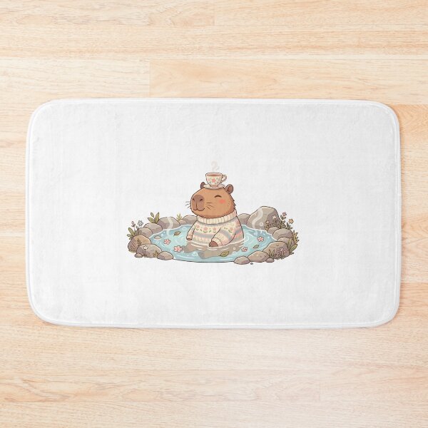 Item preview, Capybara Drinking Tea Cozy Cottagecore Cute Animal designed and sold by Arc2020.