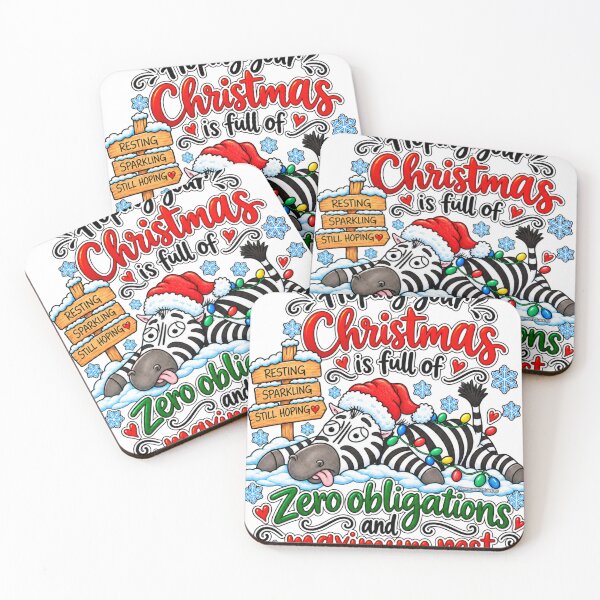 Item preview, Chronic Illness Christmas Zebra – Zero Obligations & Maximum Rest designed and sold by newsuept25.art.