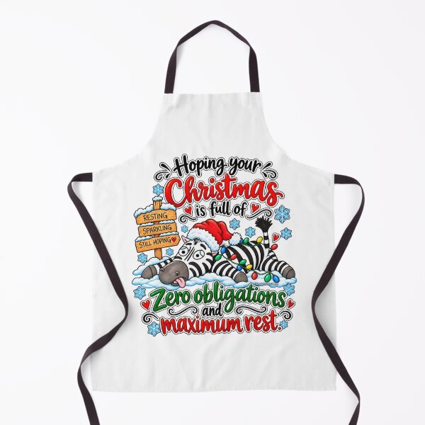 Item preview, Chronic Illness Christmas Zebra – Zero Obligations & Maximum Rest designed and sold by newsuept25.art.