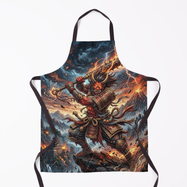 Item preview, Oni Warrior - Japanese Demon Fantasy Art designed and sold by Lucid Dream Pixel.