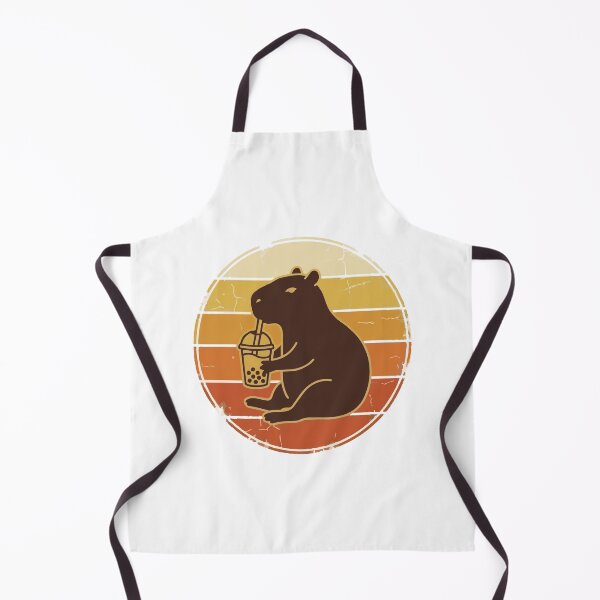 Item preview,  Vintage Capybara Drinking Matcha Retro 70s Sunset designed and sold by Arc2020.
