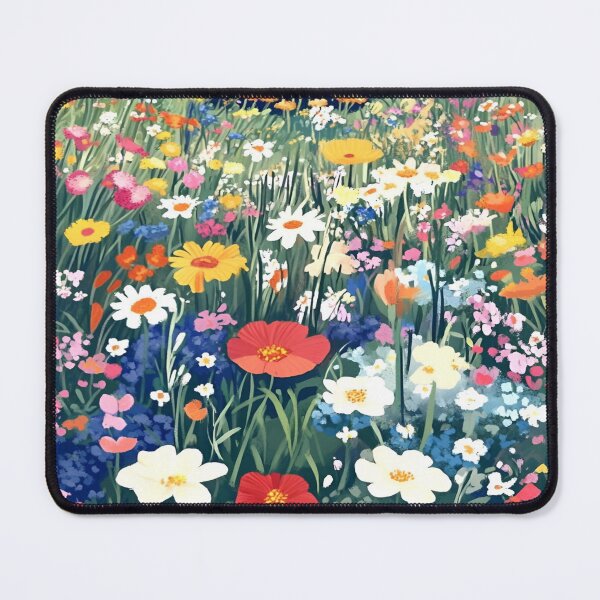 Item preview, Where The Wildflowers Meet The Mountains Gustav Klimt Flower Garden Nature Painting Landscape Scenery Digital Illustration designed and sold by Matt_Smith.