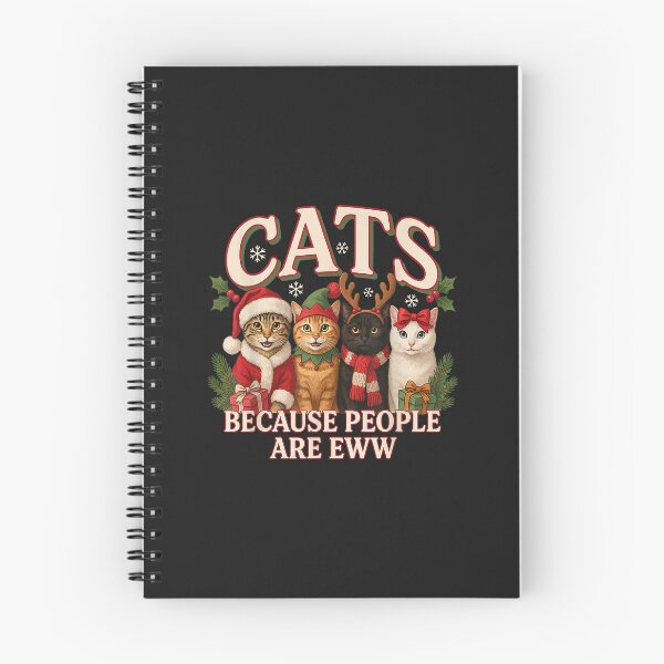 Item preview, Cats Because People Are Eww Funny Christmas Cat Lover Xmas designed and sold by abig-eiyana.