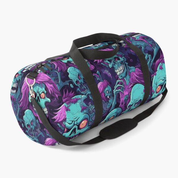 Item preview, Neon Punk Zombie Skull Pattern Colorful Gothic Halloween Horror designed and sold by JRRTs.