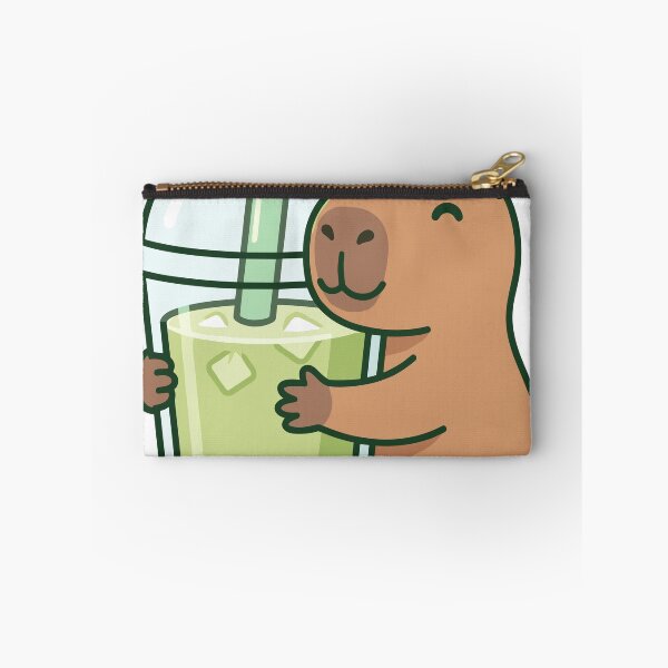 Item preview, Capybara Hugging Matcha Boba Tea designed and sold by Ranpict.