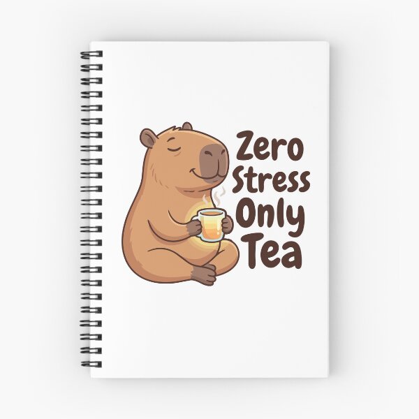 Item preview, Zero Stress Only Tea Funny Capybara Quote Aesthetic designed and sold by Arc2020.