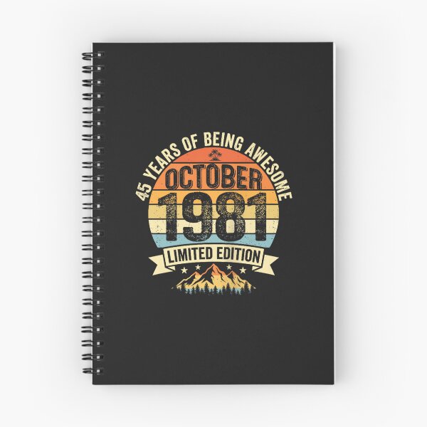 Item preview, Vintage October 1981 45 Years Of Being Awesome 45th Birthday designed and sold by abig-eiyana.