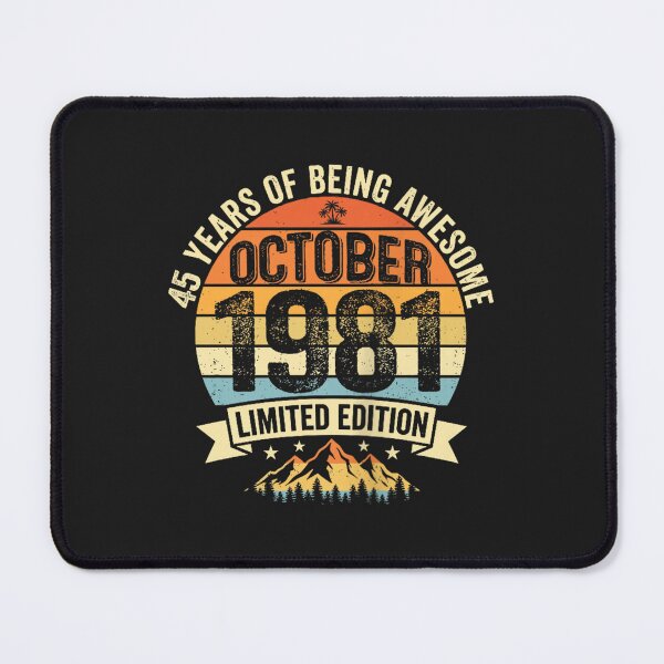 Item preview, Vintage October 1981 45 Years Of Being Awesome 45th Birthday designed and sold by abig-eiyana.