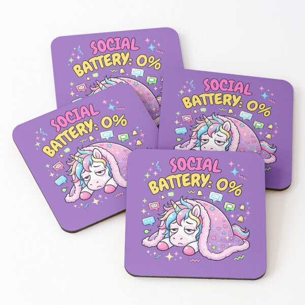 Item preview, Unicorn: social battery 0% designed and sold by BiaSMartins.