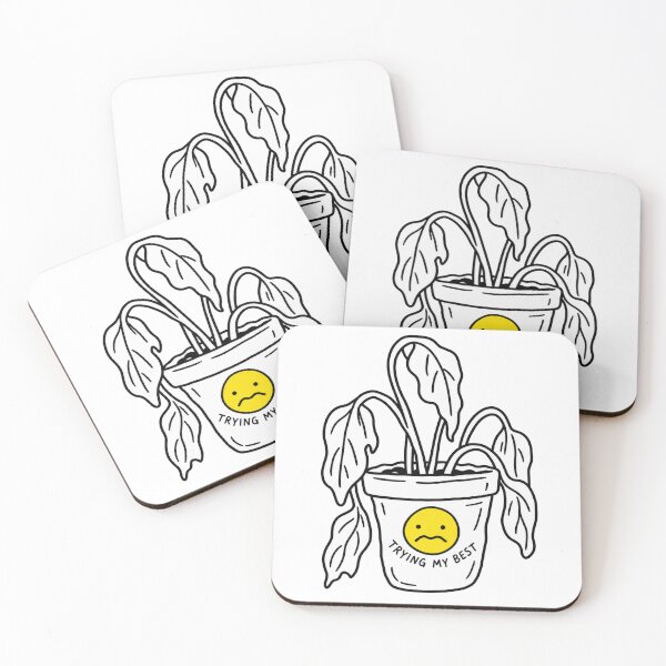 Item preview, Trying My Best Wilted Houseplant Funny Humor designed and sold by LongIslandDesgn.