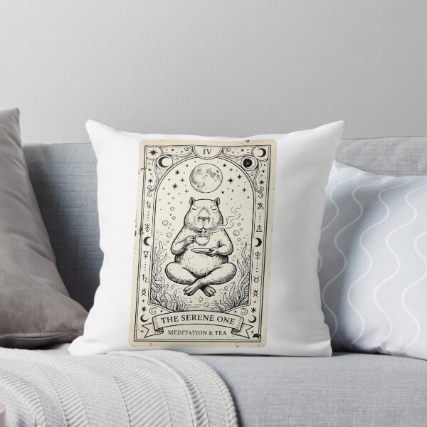 Item preview, Capybara Tarot Card The Chill Funny Occult Aesthetic designed and sold by Arc2020.