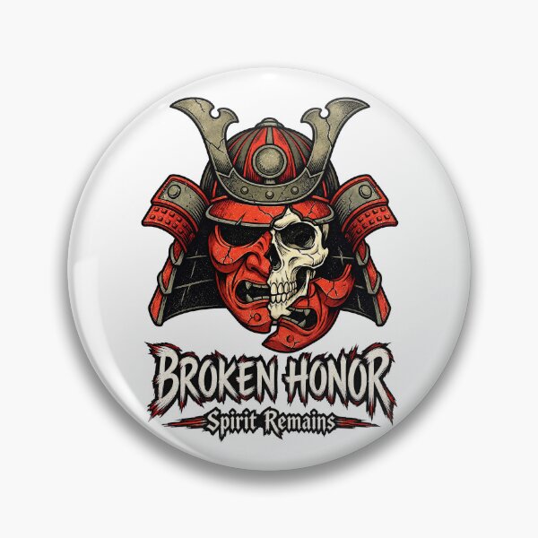 Item preview, Broken Honor Samurai Skull Spirit designed and sold by tollaru.