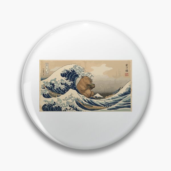 Item preview, Japanese Ukiyo-e Capybara Drinking Matcha Tea Art designed and sold by Arc2020.