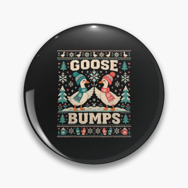 Item preview, Goose Bumps Funny Geese Ugly Christmas Sweater Winter Pun designed and sold by abig-eiyana.