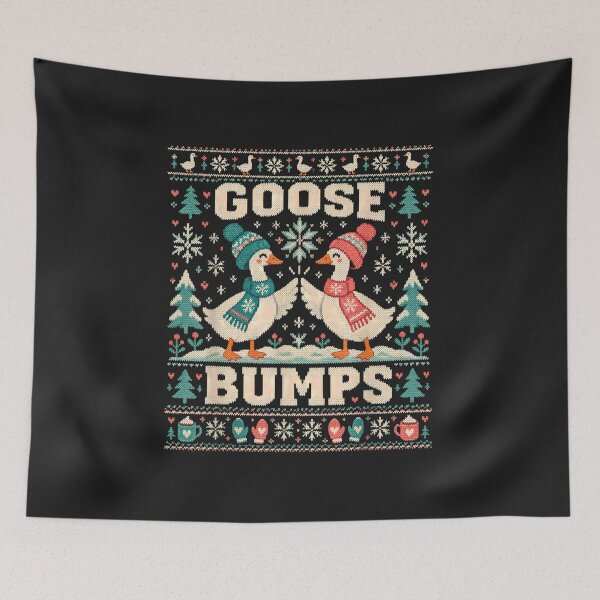 Item preview, Goose Bumps Funny Geese Ugly Christmas Sweater Winter Pun designed and sold by abig-eiyana.